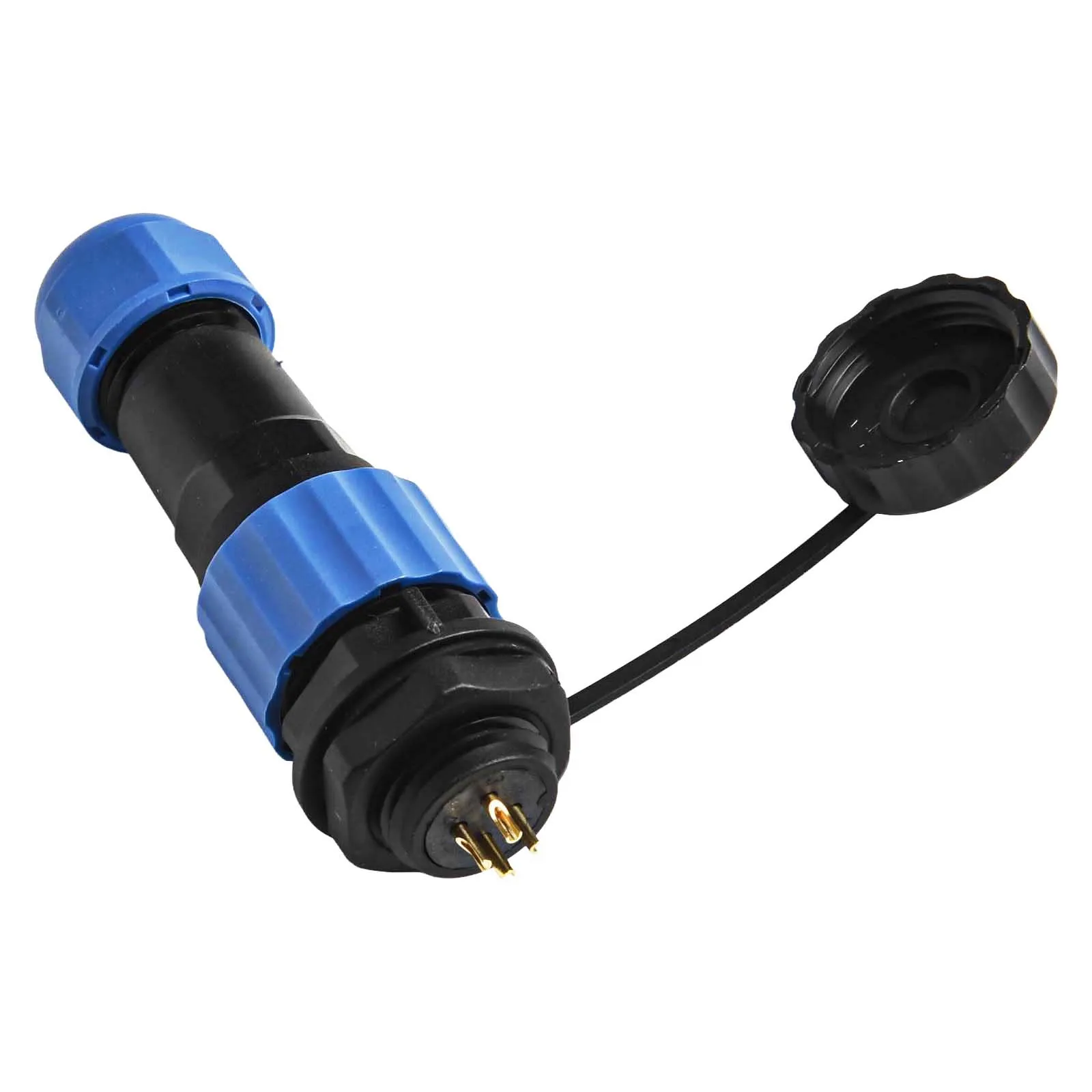 SP16 Series Waterproof Socket Connector Available in 2 3 4 5 7 and 9 Pin Configurations for Secure Connections