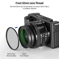 NEEWER 40.5mm HD Wide Angle Lens For Sony ZV-1F ZV-E10 A5000 A6000,2 in 1 18mm Wide Angle & 10x Macro Additional Lens Adapter - Image 3