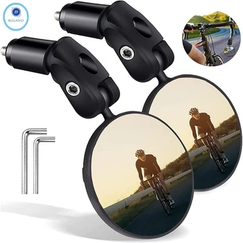 Specchietto retrovisore per bicicletta 1/2 pezzi 360 °   Specchio convesso Specchietto retrovisore per mountain bike Specchietto laterale di sicurezza girevole Accessori per biciclette