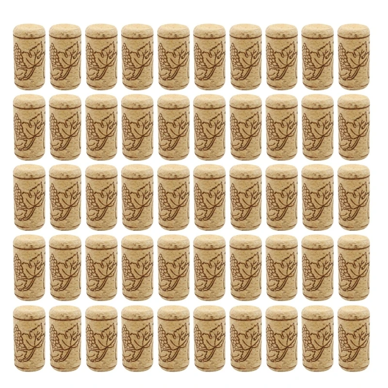 

50Pieces/set Natural Straight Corks Stoppers Leakproof Replacement Stoppers