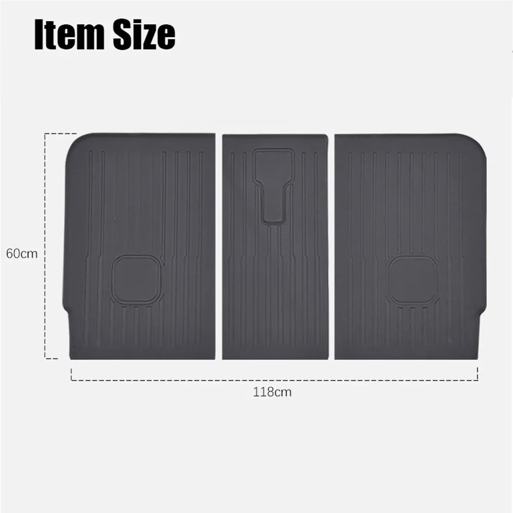 For Tesla 2020- 2025 Model Y Juniper Launch Second Row Seat Back Cover Backrest Mat Trunk Seat Protector With Velcro Accessories - 34 - View #5