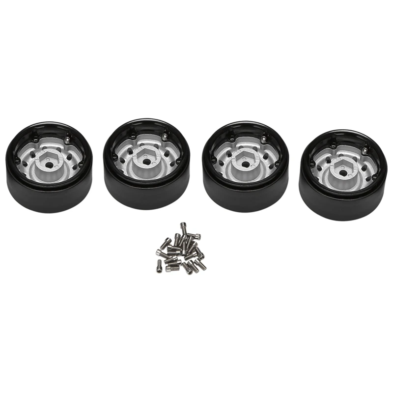 

4 шт. металлический 1,9 дюймовый Beadlock ступица обода колеса для 1/10 Rc Гусеничный автомобиль Axial Scx10 90046 Traxxas Trx4 Rc4wd D90 D110 Tf2 12 маленький