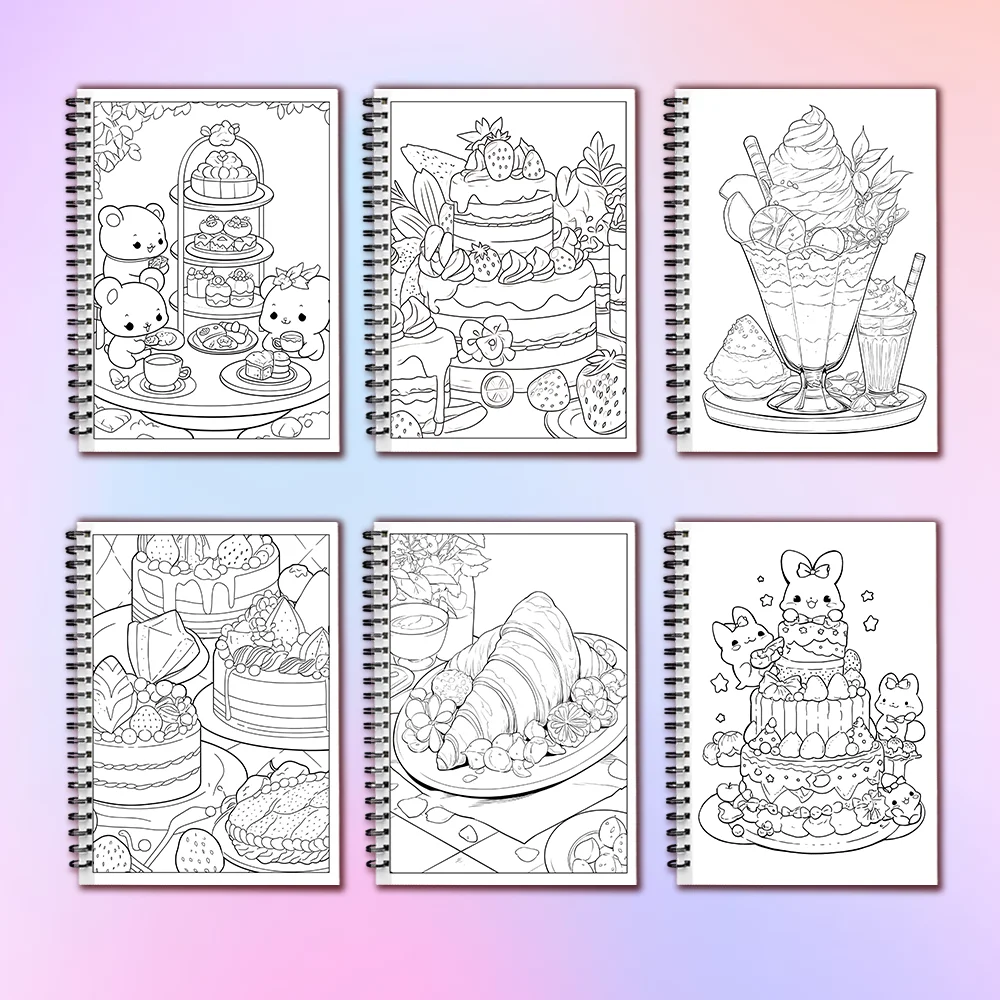 Premium Spiral Coloring Book - 30 Sheets, 11.2 x 8.3 inches, 100g Thick Paper, Ideal for Relaxation & Creativity