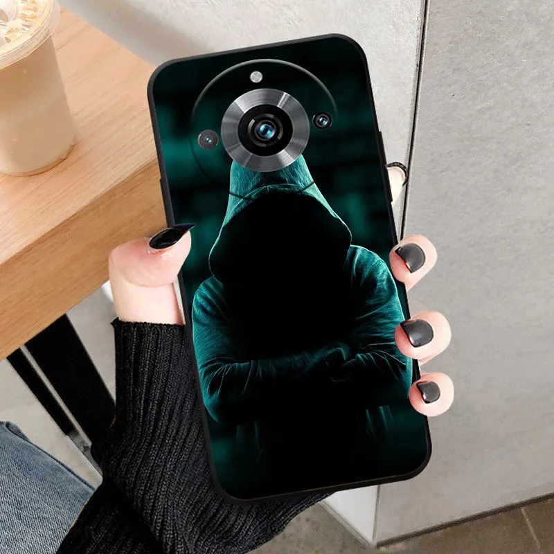 Sleek Black Shockproof TPU Silicone Case