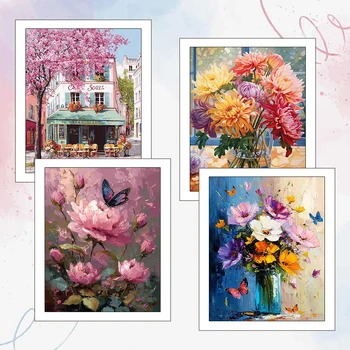 Flower Paint by Numbers Kit 1