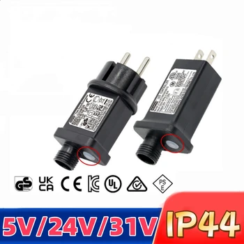 5V 24V 31V ปลั๊กแปลงไฟฟ้า 6W 3.6W เหมาะสําหรับคริสต์มาสฮาโลวีน LED อุปกรณ์ตกแต่ง EU US Plug 1