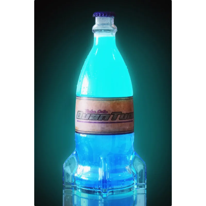 New Nukas Colas DIY Bottle with Cap Glass Bottle Cup No Liquid Figure Model Toy Peripherals Prop Gift Home Decoration Crafts
