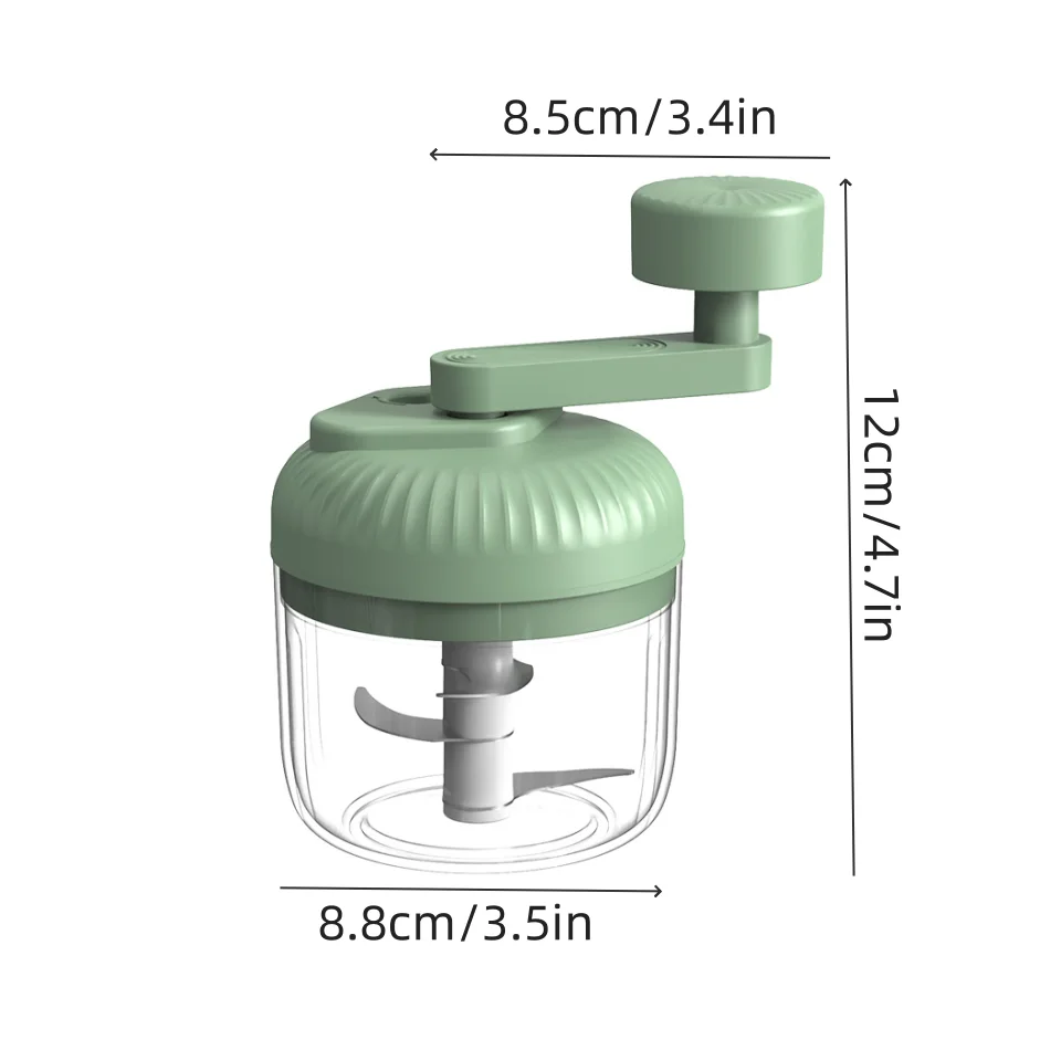 250ml Hand Cranked Three Speed Manual Garlic Mashing Machine Garlic Chop and Pressing Machine Stirring