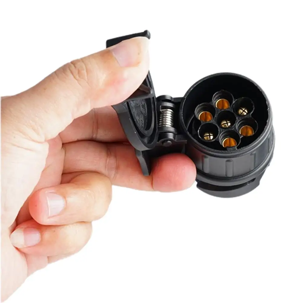 Trailer Plug Adapter 13 To 7 Pin Trailer Truck Electric Towing Converter Tow Bar Plug Adaptor Socket For European Standard Trailer