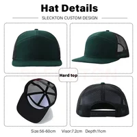 SLECKTON Custom Embroidery Logo Baseball Cap Brand Design Picture Print Mesh Cap Trucker Hat Mens Cap Unisex Wholesale 2