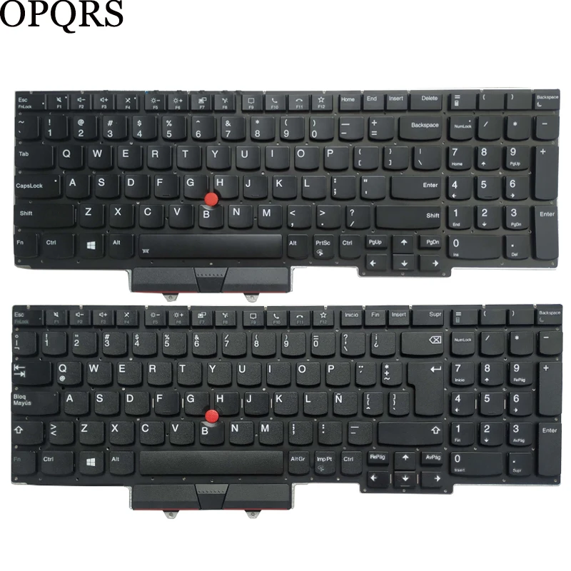 para Lenovo Thinkpad E15 Gen tipo 20t8 20t9 20td 20te Eua Latin la Espanhol sp Francês fr Azerty Teclado do Portátil Novo