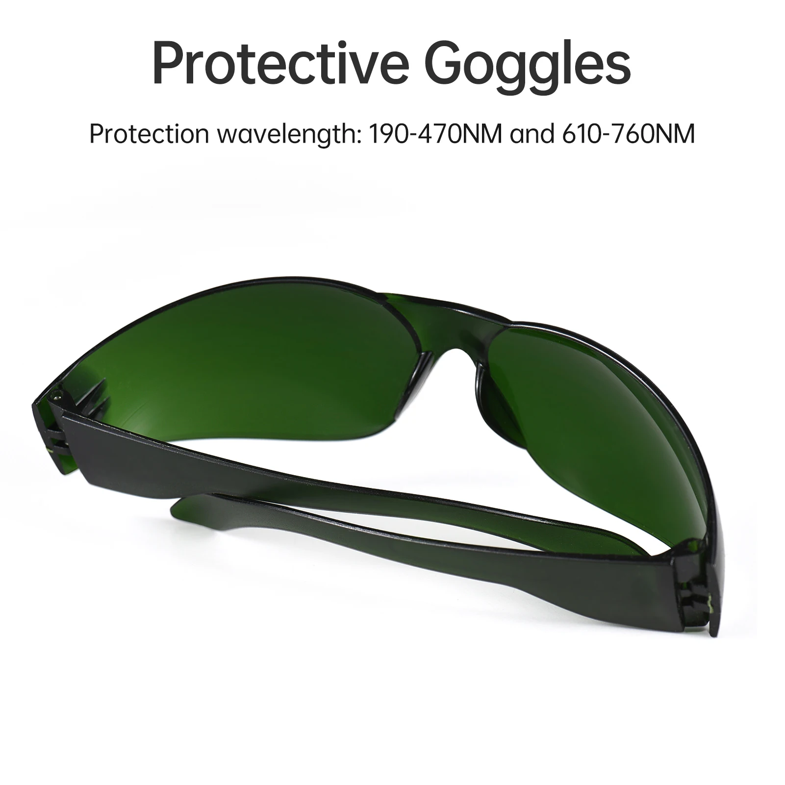 Professional Laser Safety Glasses for 190-470nm and 610-760nm Wavelength and Blue/Red/Purple Light Eyewear with a Case