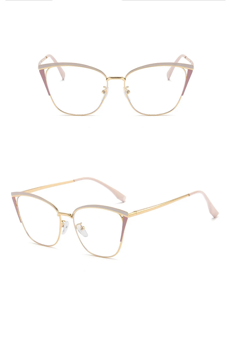 R56771 Mode Cat Eye Aushöhlen Presbyopie Brillen Dioptrie + 0,5 ~ + 3,0 Frauen Neue Metall Farbige Augenbraue Rahmen Lesebrille – Detail 14