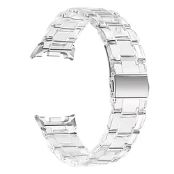 Premium Clear Resin Watch Strap - Elegant Bracelet Watchband Accessory - Galaxy 9 8 40mm 44mm (Clear)