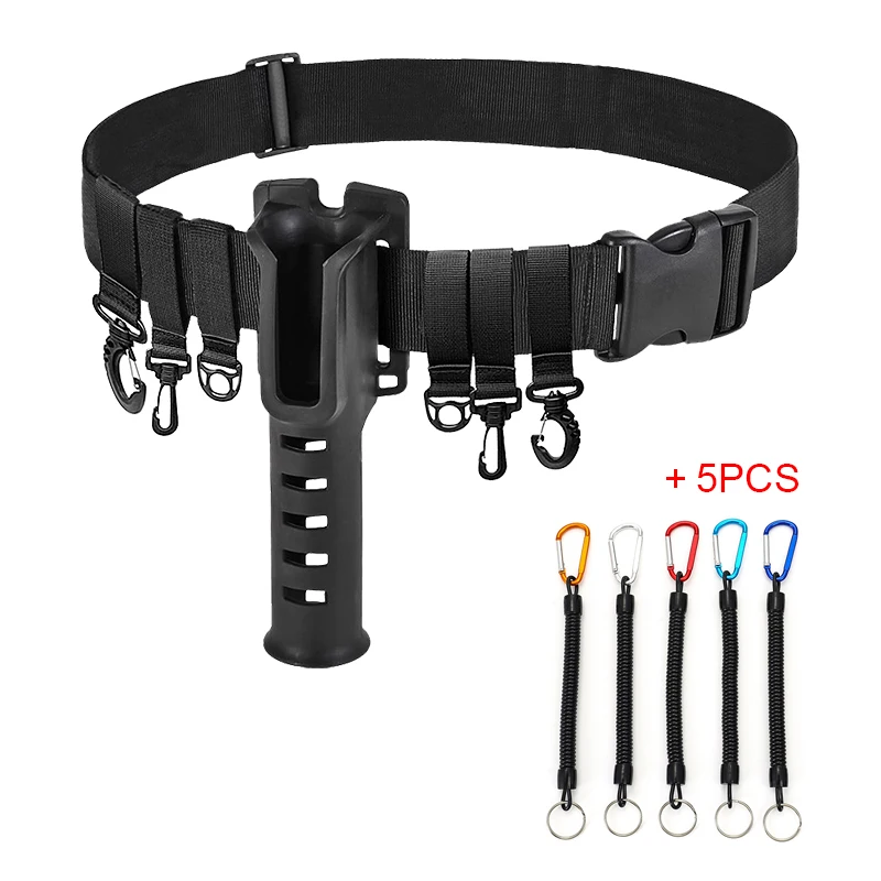 Rosso) Barca Rock Fishing Rod Holder Regolabile Vita Fighting Belt