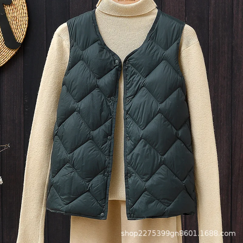Women Autumn Warm Down Vest