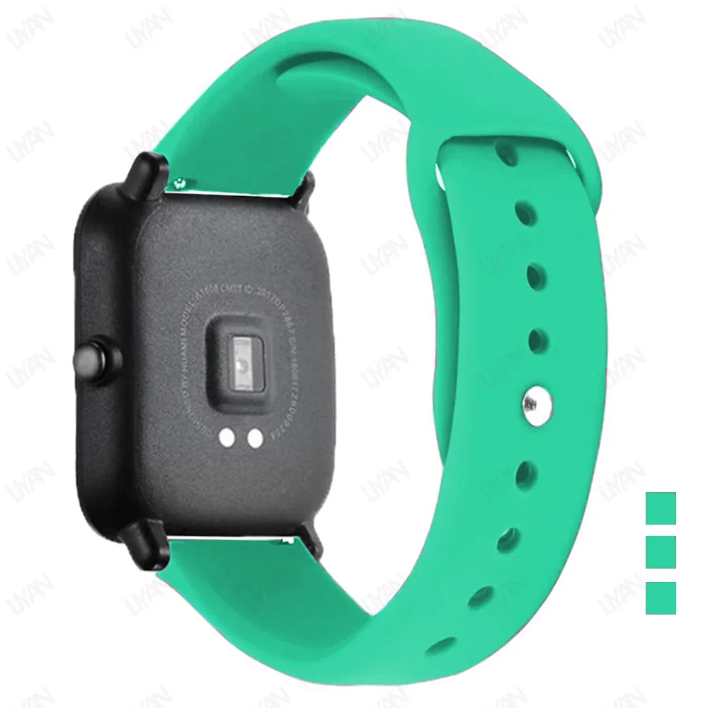 Enhanced Silicone Sport Strap - Versatile Watchband Bracelet, 20mm/22mm