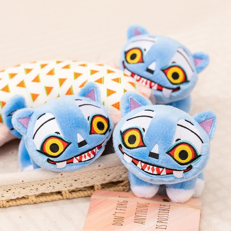 Hot Demons Hunters Plush Cute Purple Tiger Black Hat Magpie With 3 Eyes Monster Hunt Girl Group Stuffed For Fans Gifts