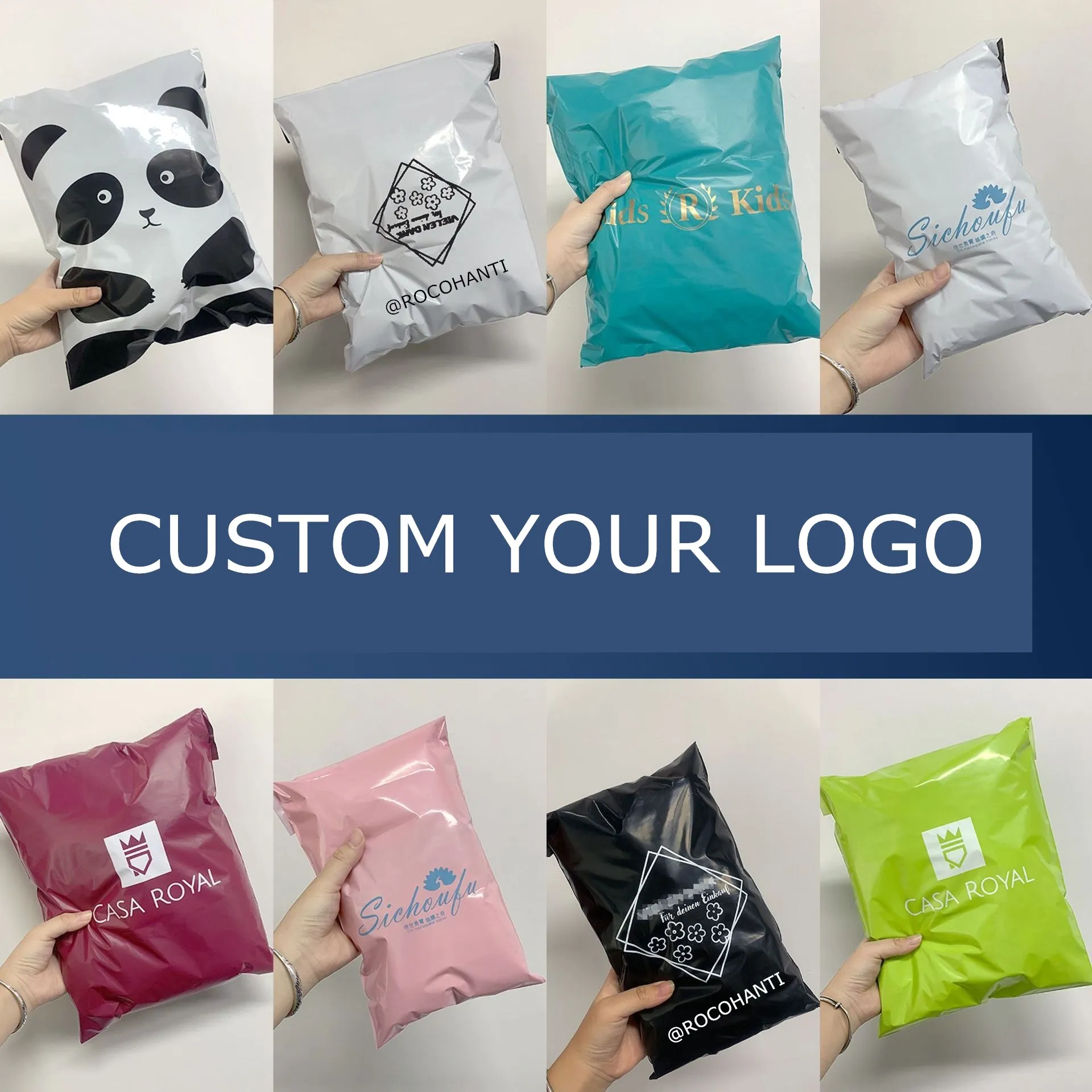100pcs Custom LOGO 100% Biodegradable Recycled Compostable