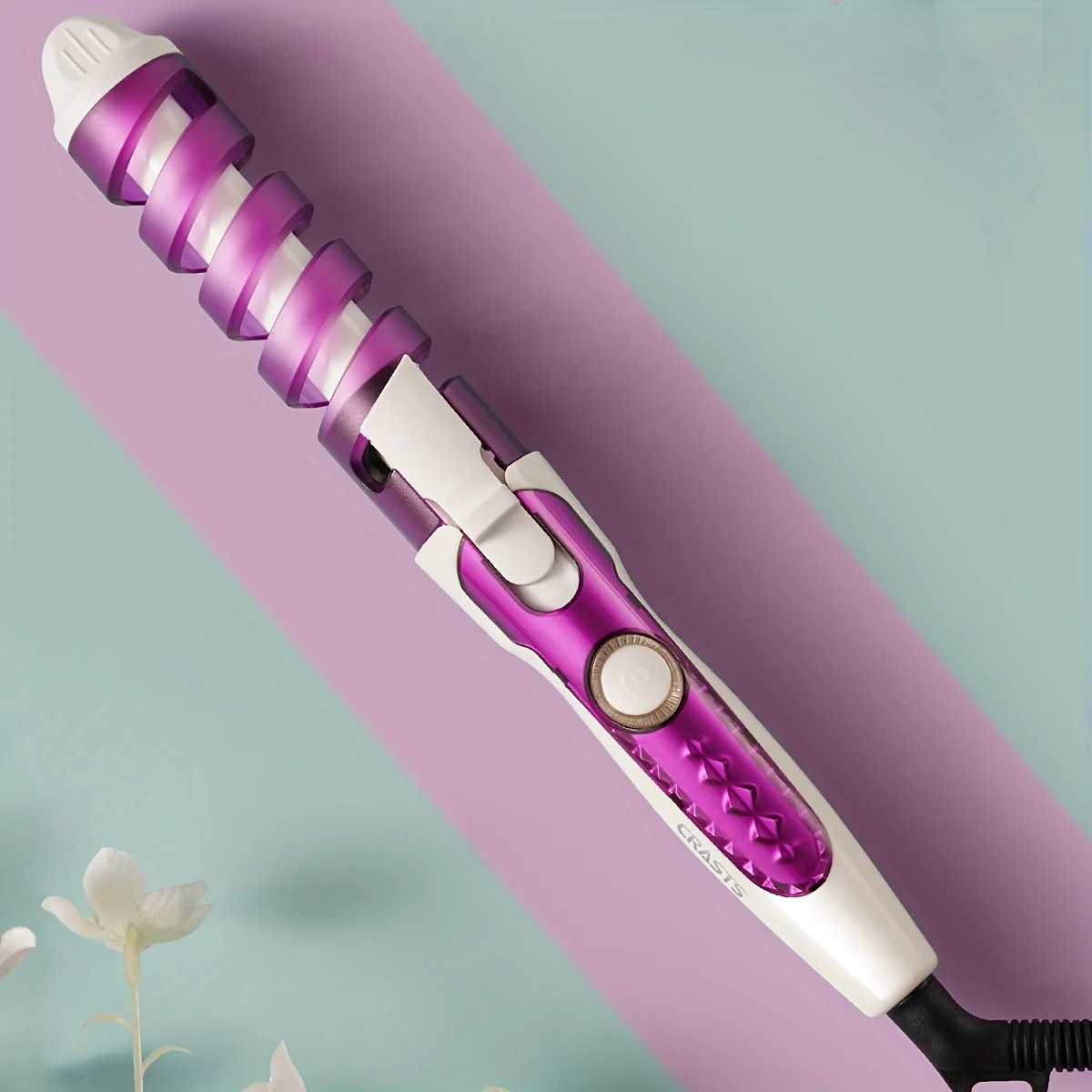 Unisex Spiral Hair Curling Iron Styling Wand