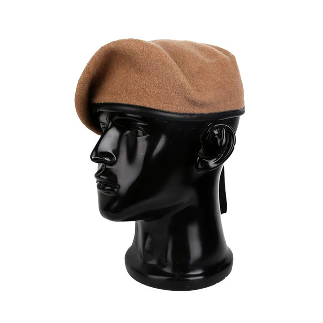 Berretto Di Lana Militare - Stile Esercito Con Inserti In Pelle, Regolabile - Foto 4