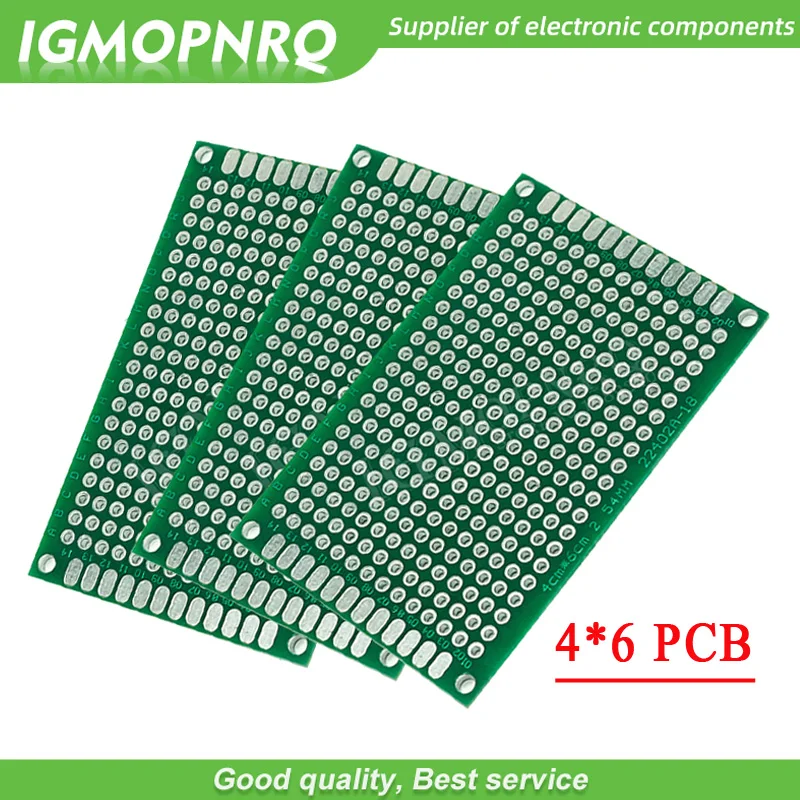 5PCS 4x6cm 4*6 4cmx6cm 양면 프로토타입 PCB diy 범용 인쇄 회로 기판
