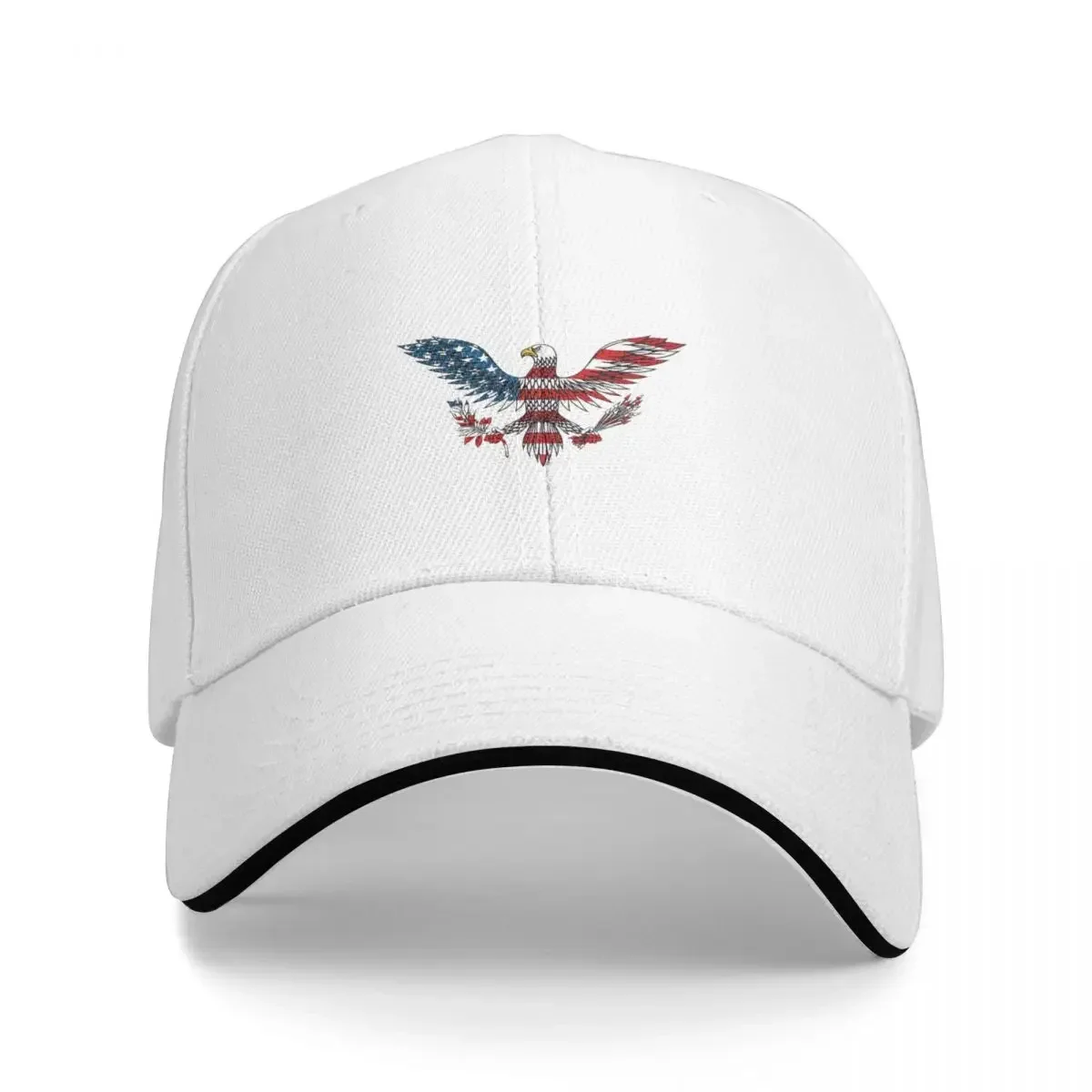 

American Eagle Cap Fashion Casual Baseball Caps Adjustable Hat Hip Hop Summer Unisex Baseball Hats Polychromatic Customizable