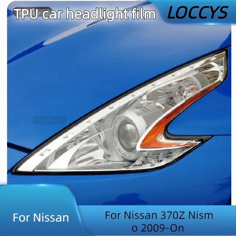 Per Nissan 370Z Nismo 2009-On Car Headlight Tint Pellicola Protettiva Nera Protezione Accessori Adesivi In Tpu Trasparente