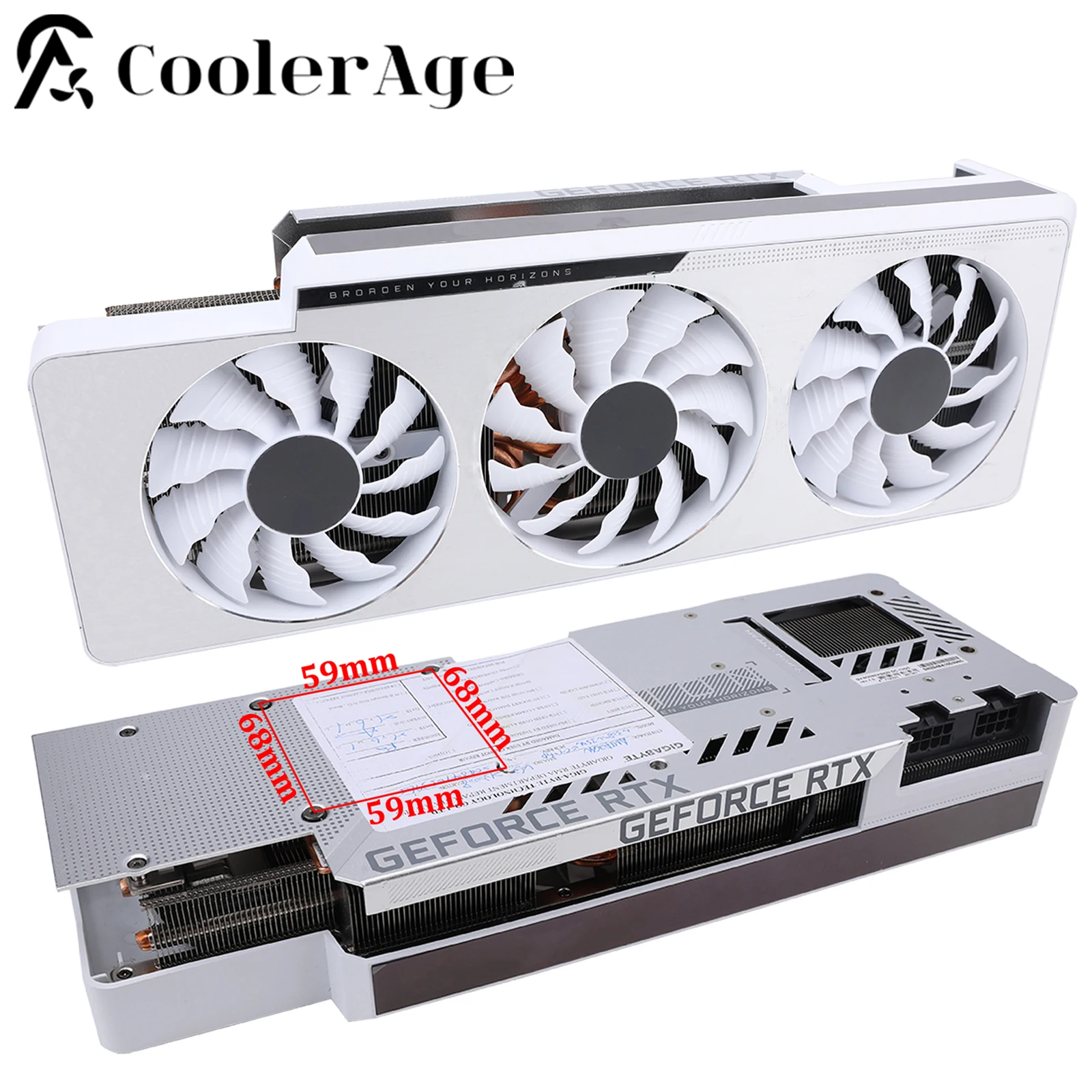 Per Gigabyte Geforce Rtx 3080 3090 Vision Video Card Dissipatore Di Calore Originale Rtx3080 Rtx3090 Dissipatore Di Calore Di Raffreddamento Della Sch