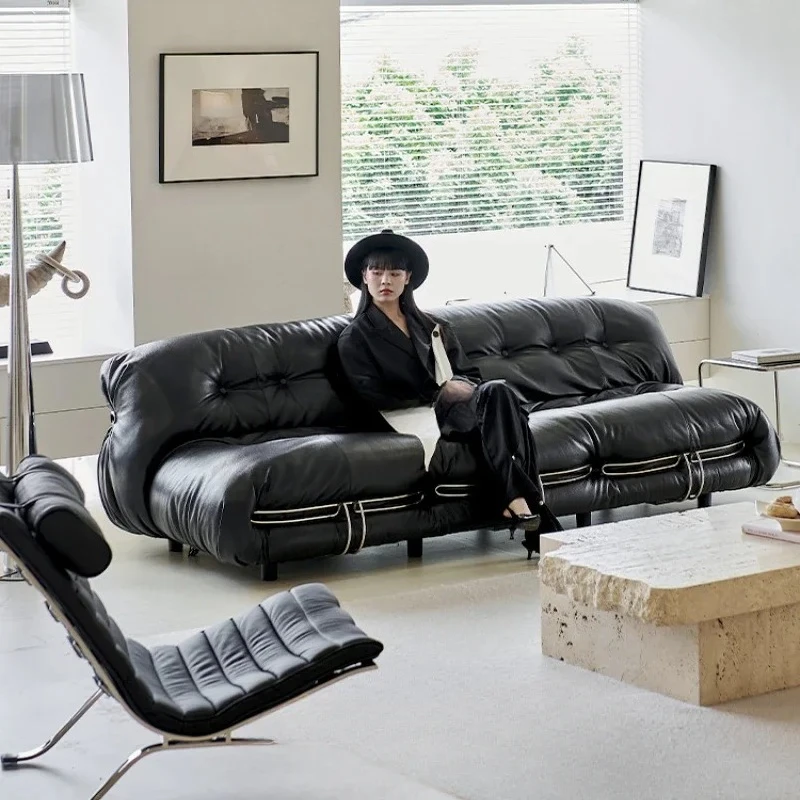 Steel tooth sofa wabi sand wind creative medieval Bauhaus living room ...