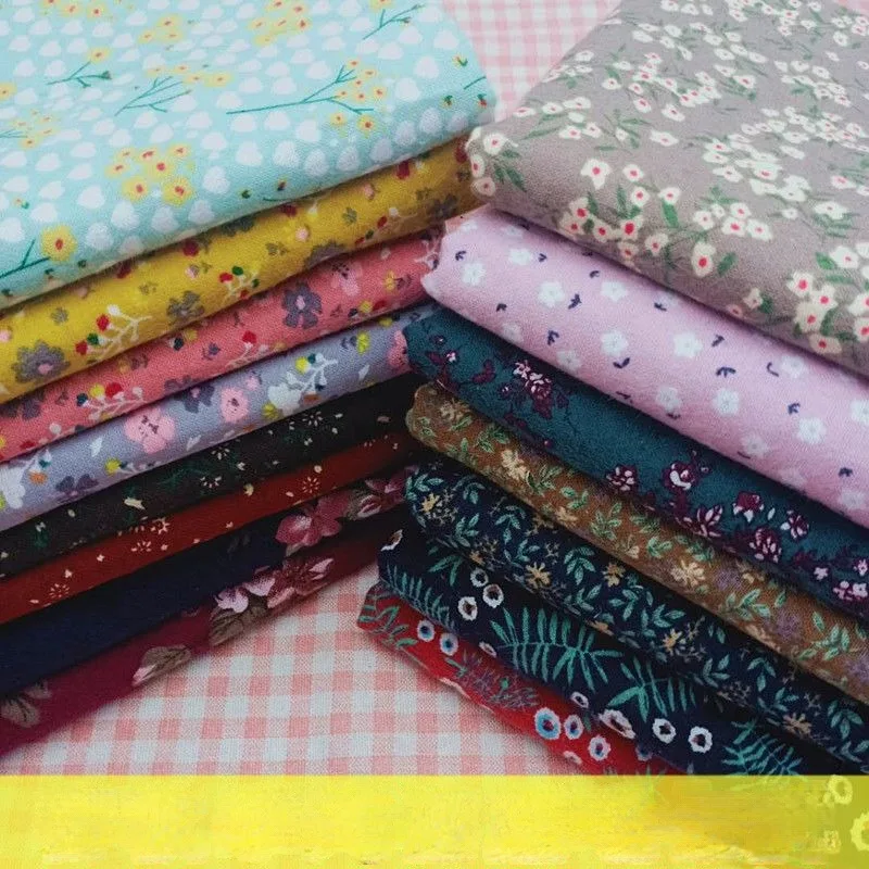 Brushed Floral Cotton Fabric 1