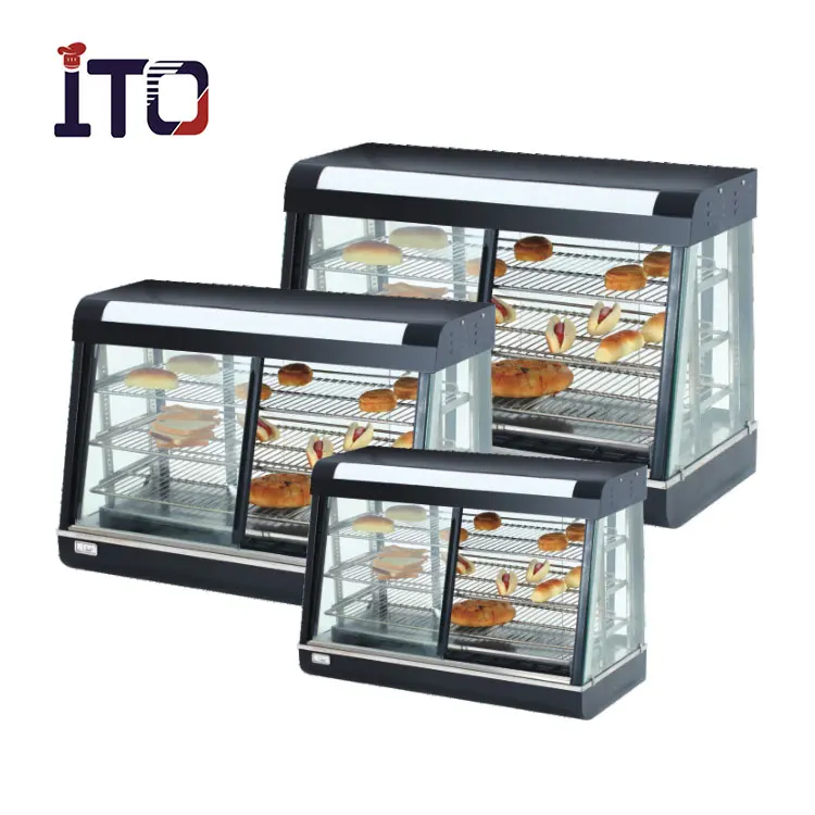 ASQ 60-3   KFC Cheap Buffet Food Warmer/ Fast Food Equipment Glass Cabinets/ Hot Food display warmer customized product、glass display cabinets jewellery showcase