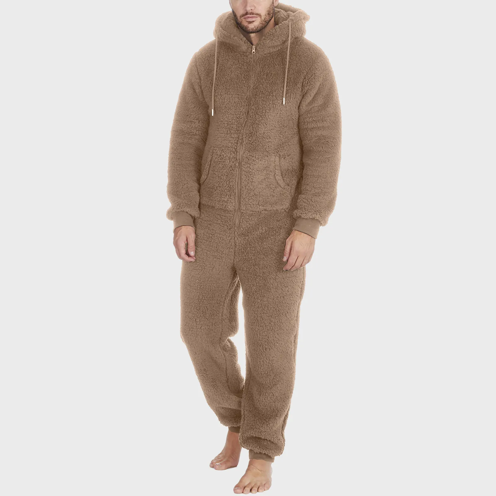 Pyjama Grenouillère Adulte Avec Capuche - Peluche Douce Dauphin, Fermeture Éclair - Unisexe, Confortable Pour Maison, Fêtes, Cadeau