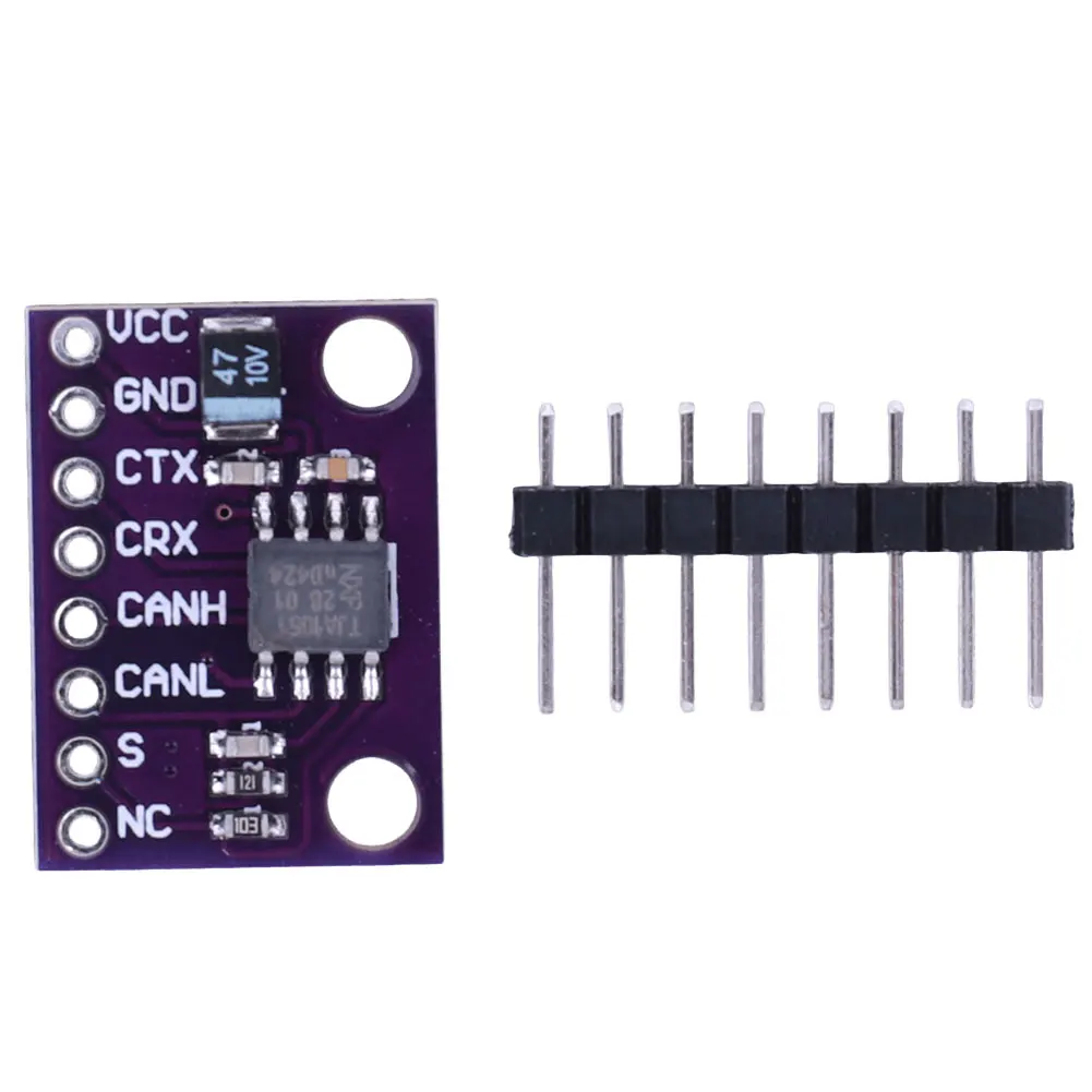 TJA1051 CAN Transceiver Module 1Mbit/s CAN Transceiver Breakout Board 3V- 5V Low Power High Speed CAN Transceiver