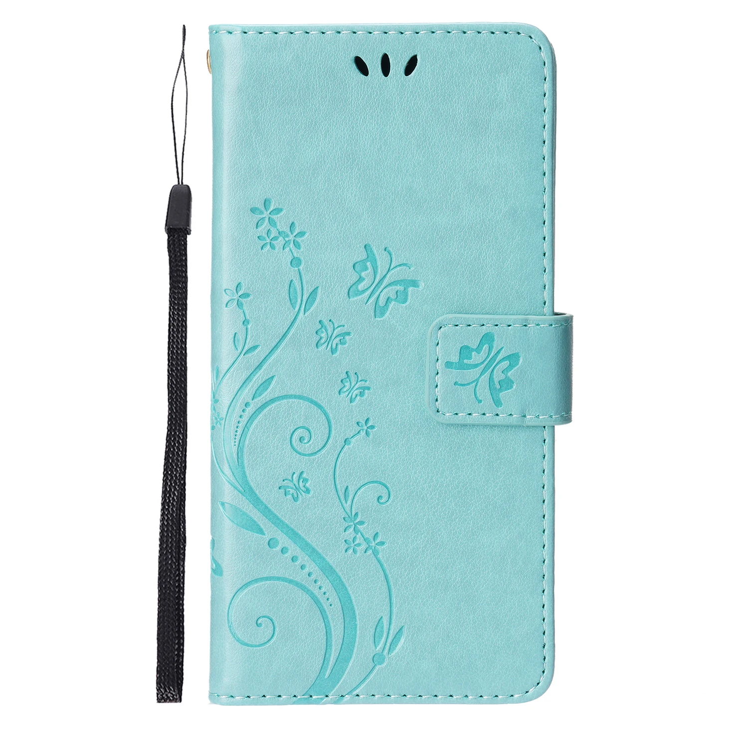 Butterfly Embossed PU Leather Phone Case