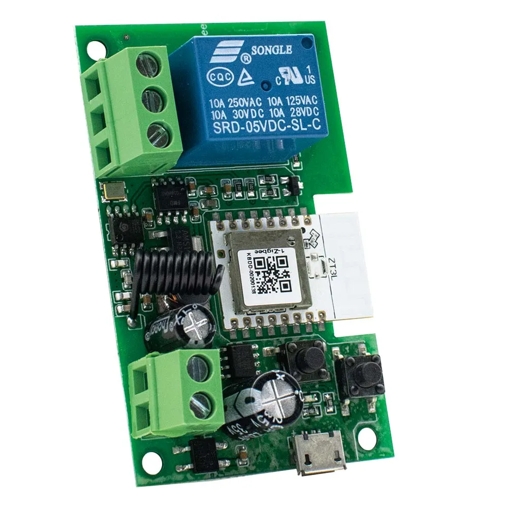 EWelink 지그비 투야 스마트 릴레이 모듈, 홈 오토메이션, DC 7-32V, AC 85-250V, 433Mhz, 모터 라이트, 차고 문짝 스위치, 알렉사, 1CH