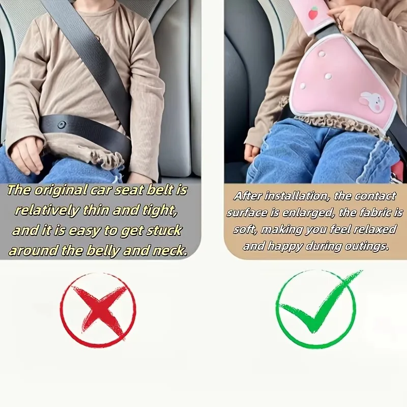 Comfortable Soft Car Seat Belt and Belly Protector for Outdoor Travel