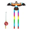 Dynamic Kites 3D Fishing Rod Line Kites Small Kites Easy Flying Toy Long Tail Kites Popular Beach Activity Parent-Kids Favor 6