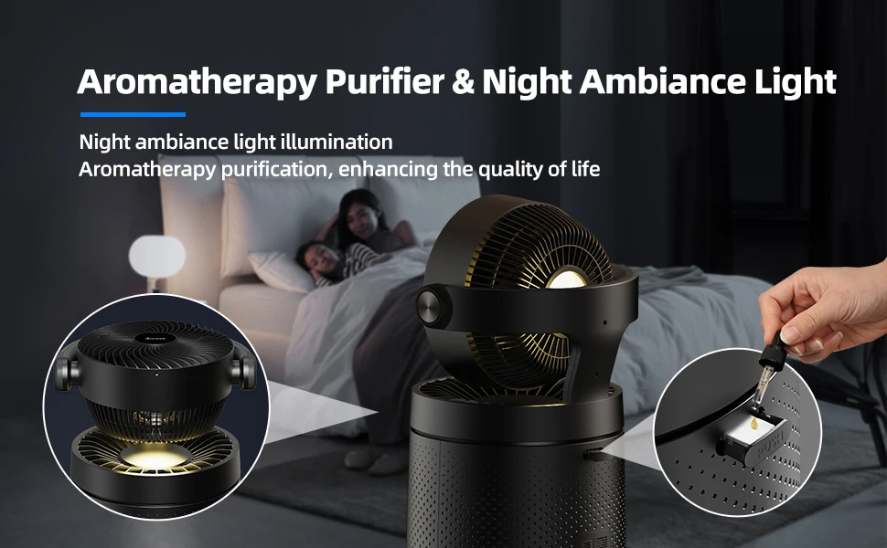 Custom Carbon Air Purifier with WiFi Remote Control Pet-Friendly Air Circulation
