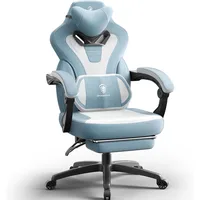 Fabric Gaming Chair with Footrest, Gaming Chair for Heavy People, Gamer Chair for Adult with Massage, Computer Gaming Chair Gam 1