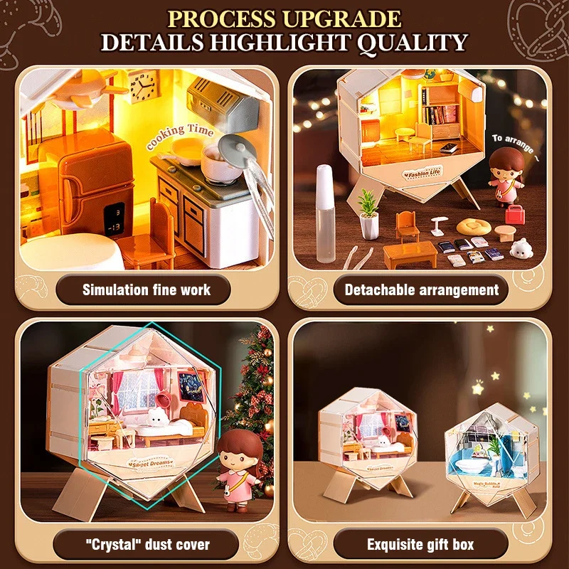 Miniature Doll House DIY Toy for Girls