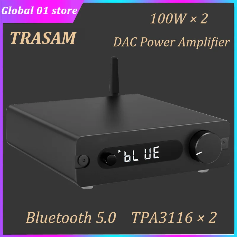Усилитель мощности TRASAM TPA3116 * 2 0 100 Вт ES9018K2M USB DAC аудиоусилитель Hi-Fi Bluetooth 5