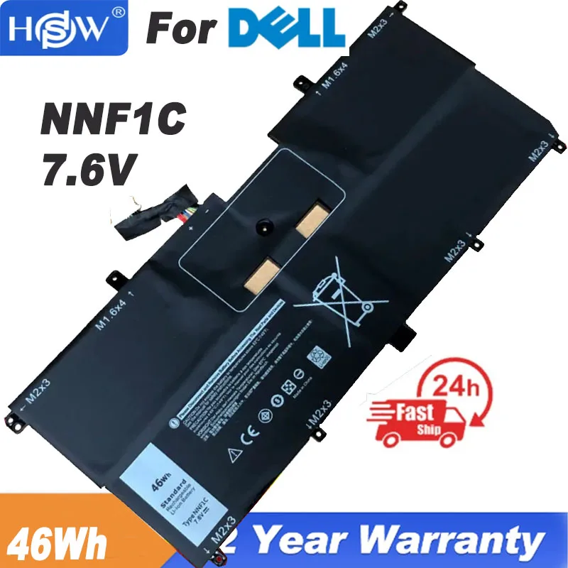 

NNF1C 7,6 V 46W Аккумулятор для ноутбука Dell XPS 13 9365 XPS13-9365-D1805TS,D1605TS N003X9365-D1516FCN NP0V3 P71G P71G00