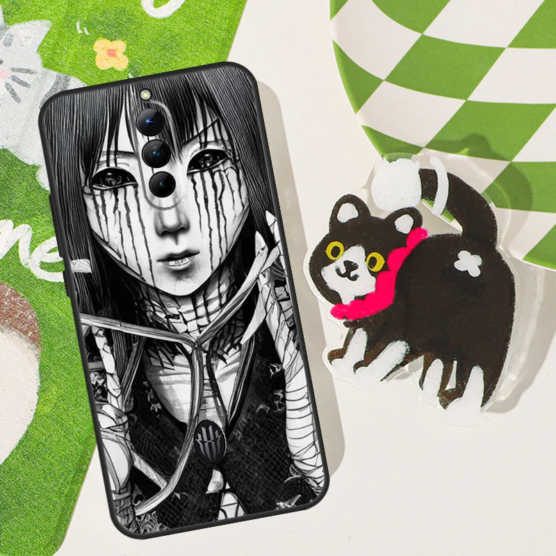 Horror Manga Style Protective Phone Case Cover Shell