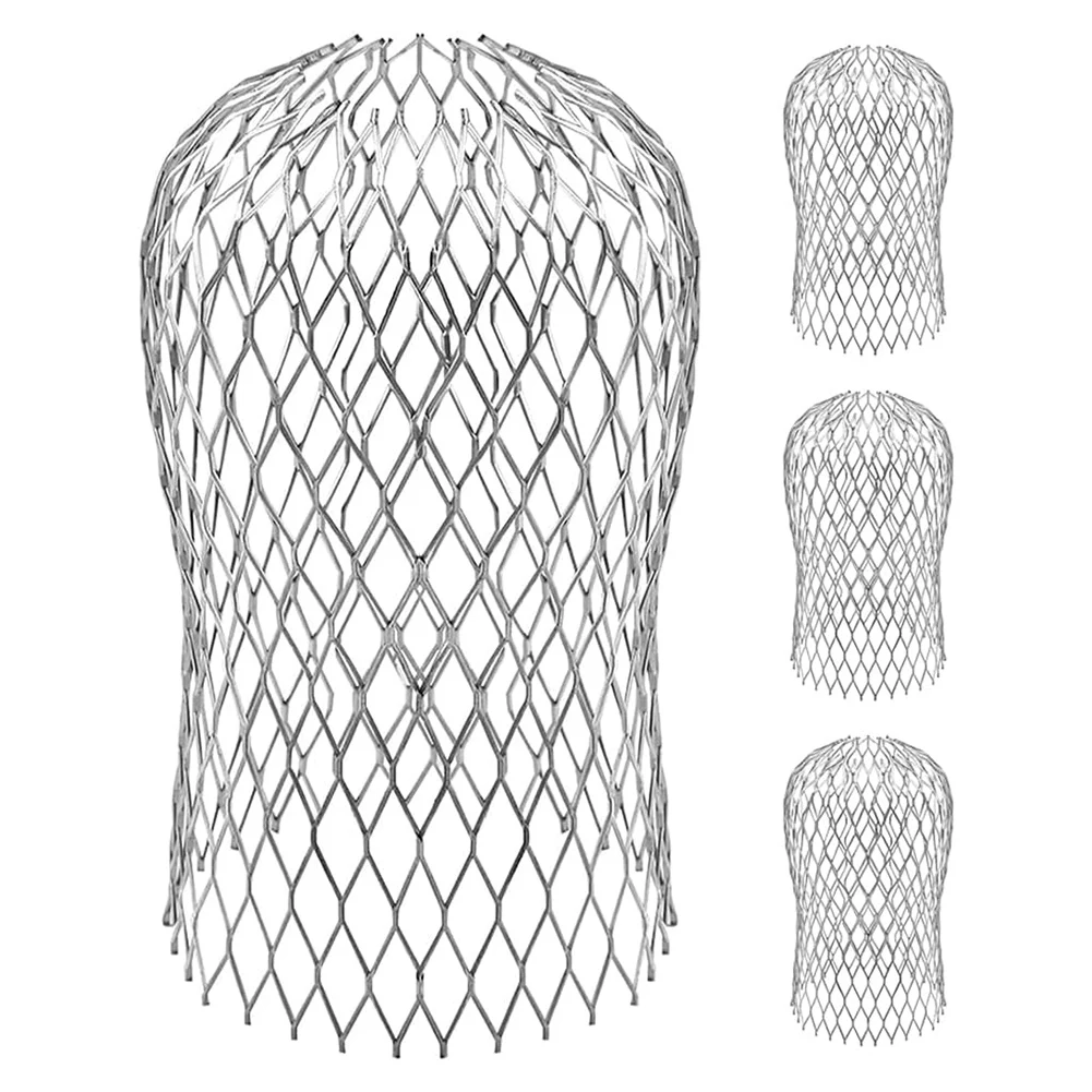 Protection Anti-feuilles Pour Gouttière - Lot De 4, Galvanisé, Réglable 87-100 Mm, Installation Sans Outil