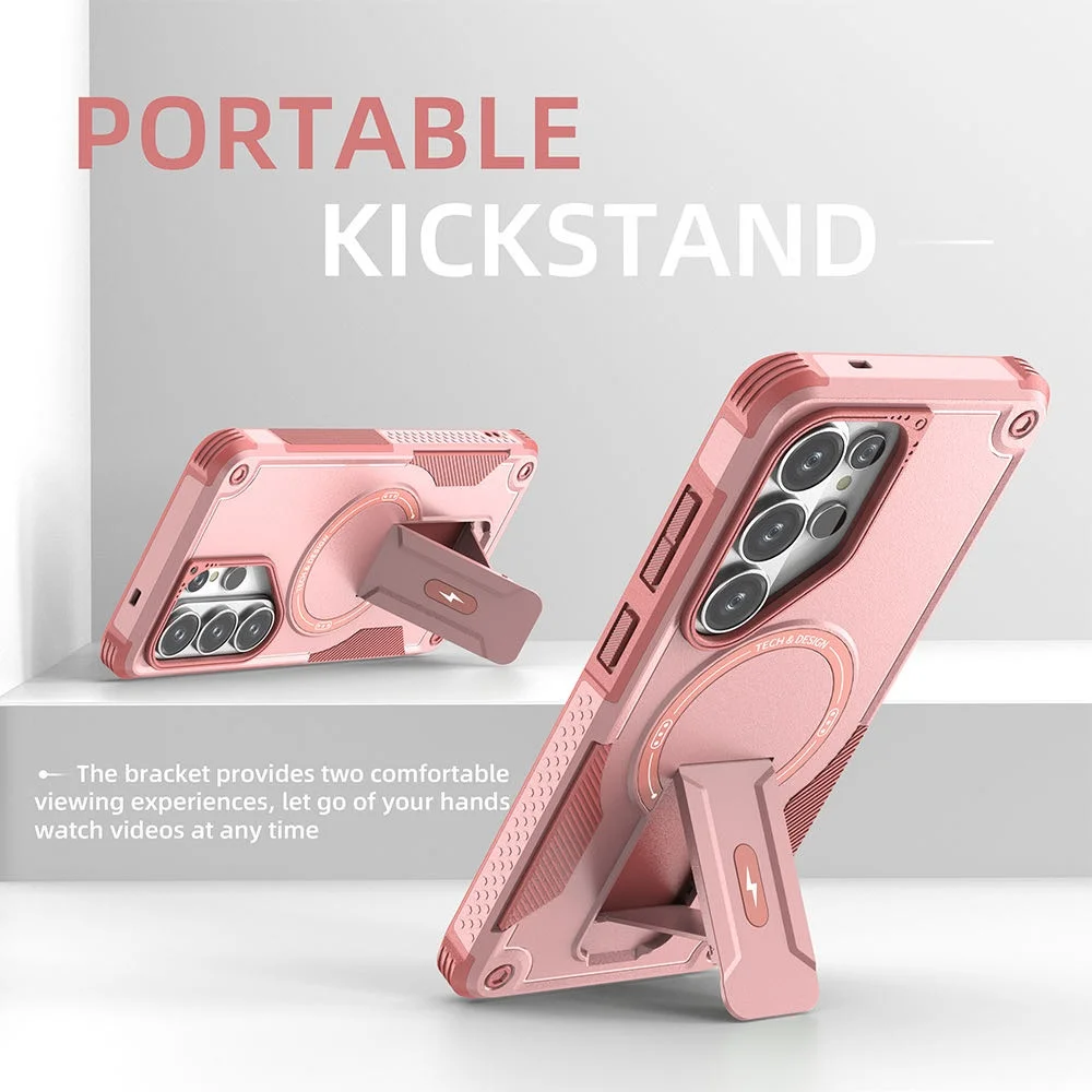 Magnetic Stand Holder Phone Case with Foldable Design