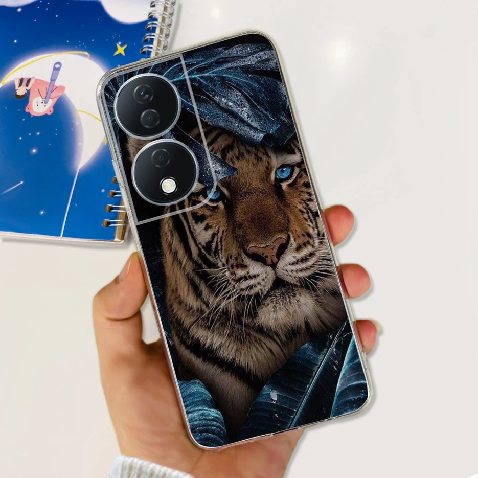 Cute Cat & Butterfly Painted Soft Silicone Phone Case -