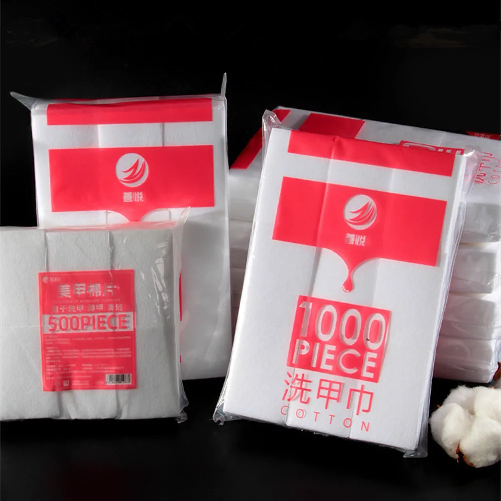 Nail Polish Remover Wipes 1000/500/100pcs Nail Wipe Cotton Pads