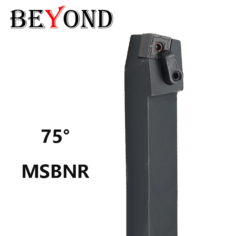 

BEYOND 75° MSBNR MSBNL MSBNR1616H12 MSBNR2525M12 Lathe Cutter Shank External Turning Tool Holder Carbide Insert Arbor use SNMG