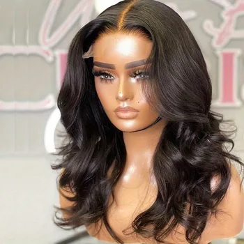 13*5 Body Wave Lace Front Human Hair Wigs with Transparent Lace & Pre-Plucked Brazilian Body Wave Lace Wig, Natural Look 1